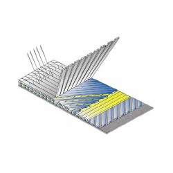 Kvadraksiālā stikla šķiedra 1200g/m2 Kvadraksiālā stikla šķiedra 1200g/m2